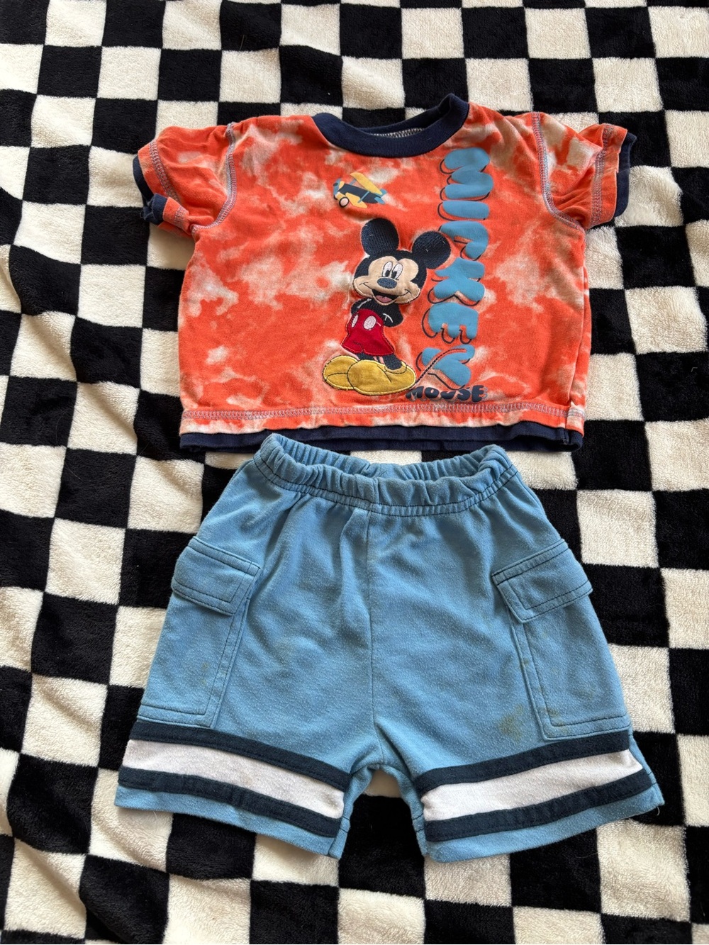 Free on bundle 12 month vintage Mickey Mouse summer outfit